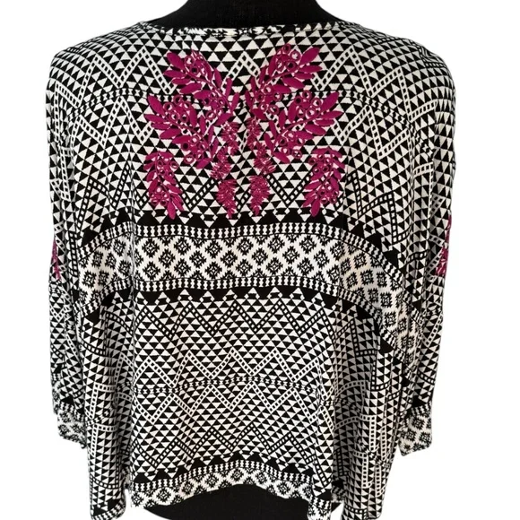 MAEVE Anthropologie Southwestern-Inspired Top, Size Small - Picture 6 of 8